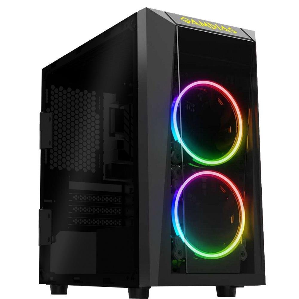 Gabinete Gamer Gamdias, Talos E1, Preto, Com Fans Gabinete Gamer Gamdias, Talos E1, Preto, Com Fans