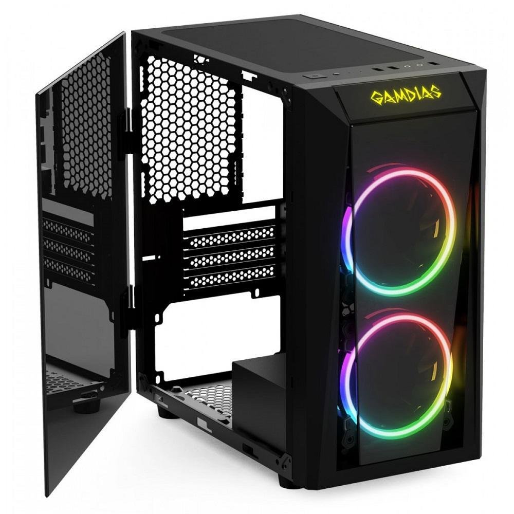 Gabinete Gamer Gamdias, Talos E1, Preto, Com Fans Gabinete Gamer Gamdias, Talos E1, Preto, Com Fans