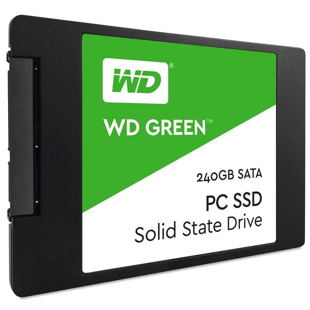 SSD WD Green 240GB Sata, Leitura 545mb/s, Gravação 430mb/s - Wds240g2g0a SSD WD Green 240GB Sata, Leitura 545mb/s, Gravação 430mb/s - Wds240g2g0a
