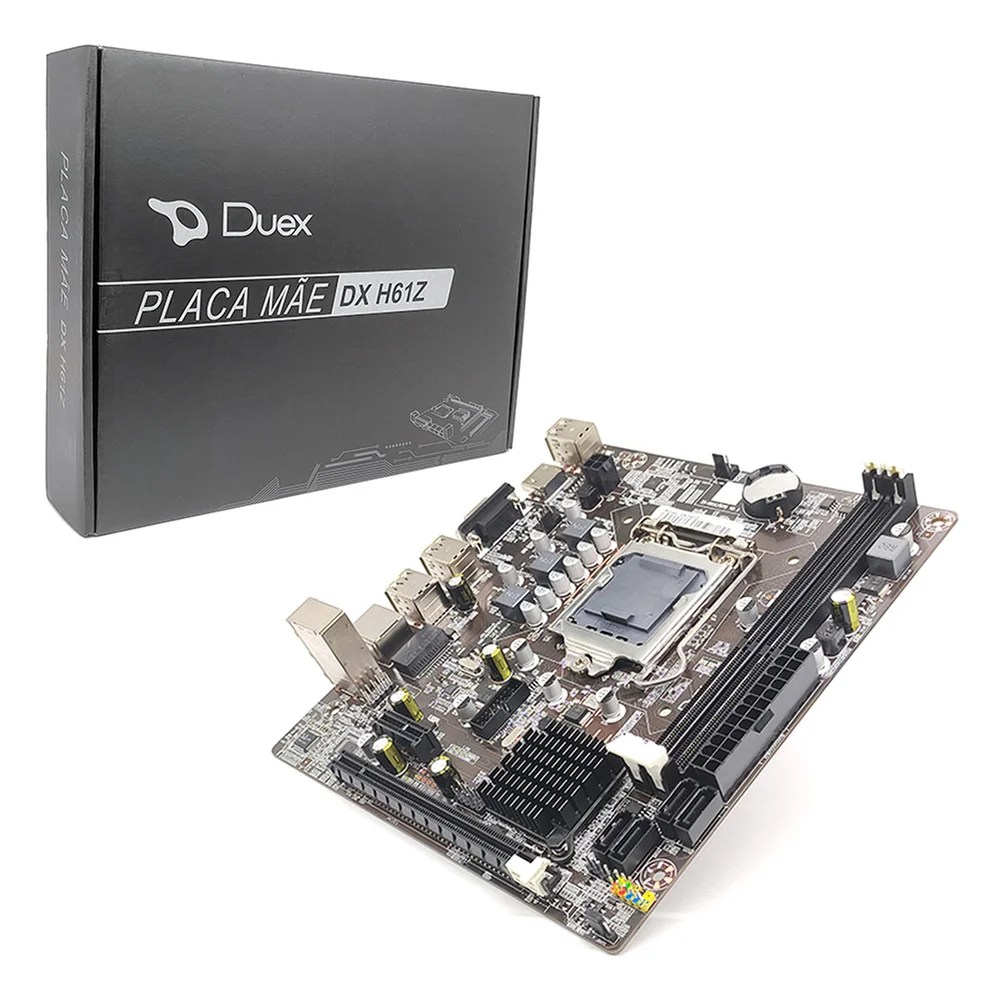 Placa-Mãe Duex DX H61Z, Intel 2ª e 3ª Geração LGA 1155, DDR3 Placa-Mãe Duex DX H61Z, Intel 2ª e 3ª Geração LGA 1155, DDR3