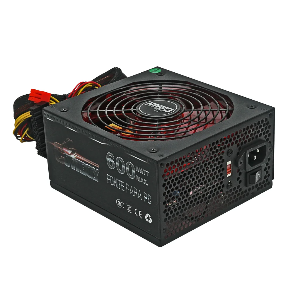 Fonte Knup ATX Cowboy Gamer, 600W Fonte Knup ATX Cowboy Gamer, 600W