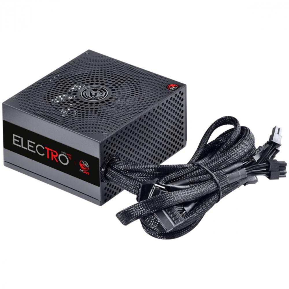 Fonte Pcyes ATX Electro V2 Series, 500W Real, 80 Plus White Fonte Pcyes ATX Electro V2 Series, 500W Real, 80 Plus White