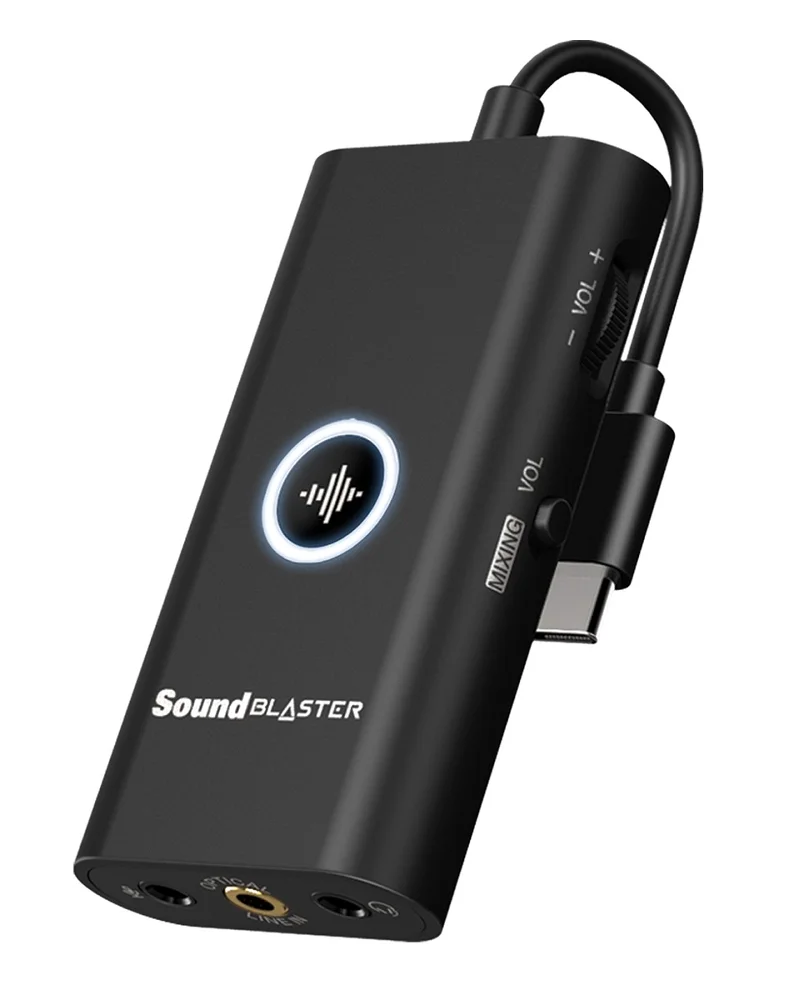 Placa De Som - Sound Blaster G3 - Portatil Usb-c Para Ps4, Switch, PC E Mac -70sb183000000 Placa De Som - Sound Blaster G3 - Portatil Usb-c Para Ps4, Switch, PC E Mac -70sb183000000