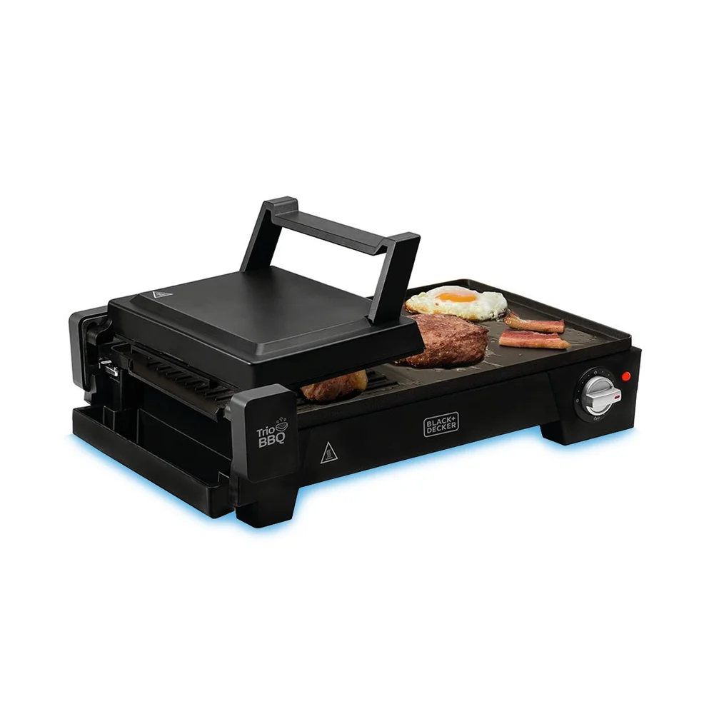 Grill Elétrico Antiaderente G2200 Trio Bbq Black Decker - 220V Grill Elétrico Antiaderente G2200 Trio Bbq Black Decker - 220V