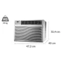 Ar Condicionado Gree Eletrônico, De Janela, 7500 Btu/H, 127V, Frio - Gjc07bk-A3nrnd2a