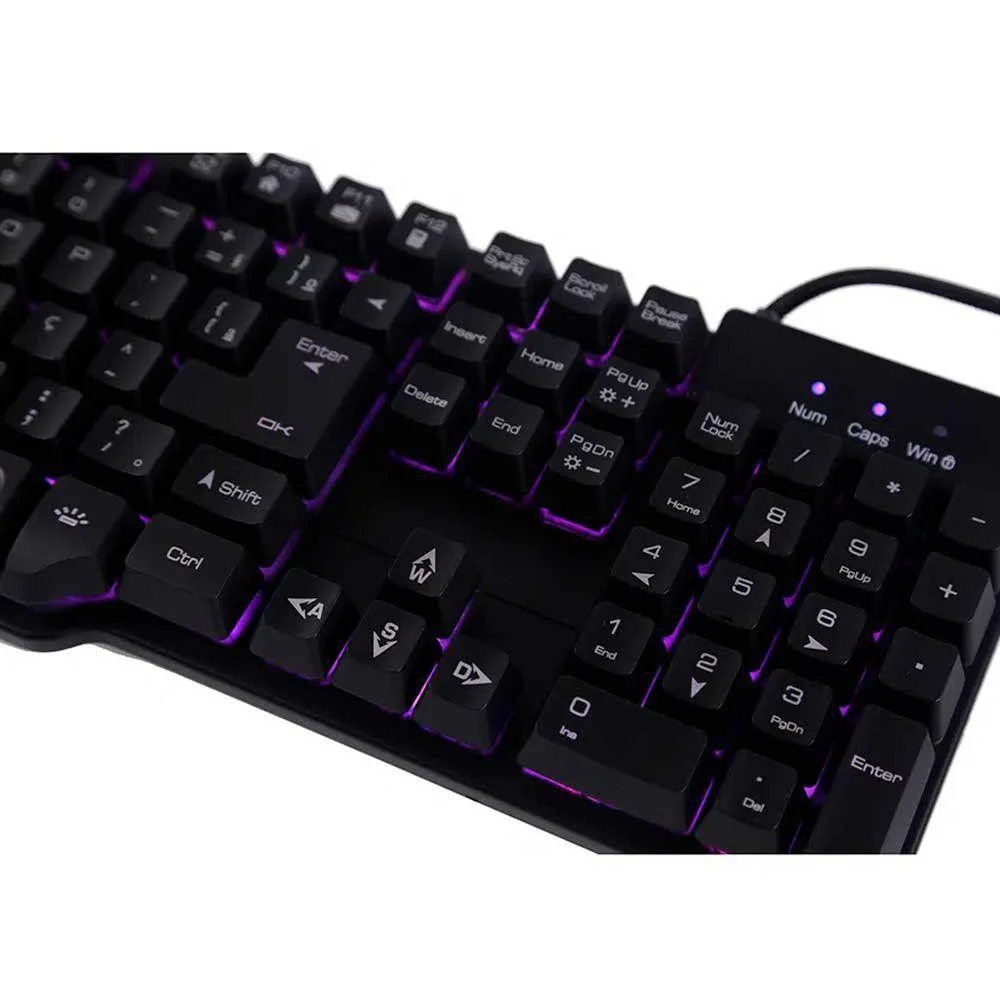 Teclado ForceX Mecan Black Led Tc201 Kabum