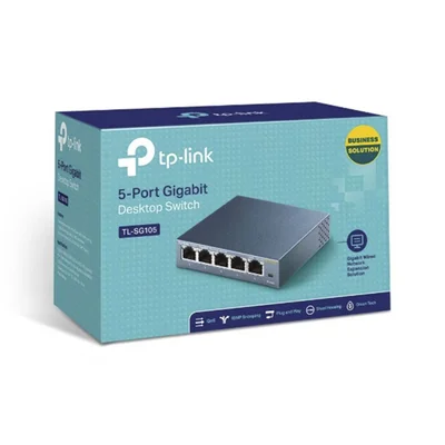 Switch 05 Portas TpLink TlSg105 Gigabit Kabum