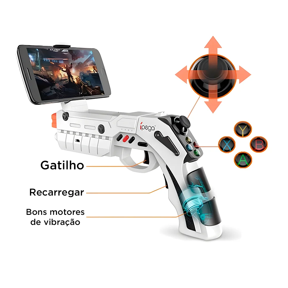 Pistola Bluetooth Celular Ar Air Gaming Gun Pg-9082 Ípega