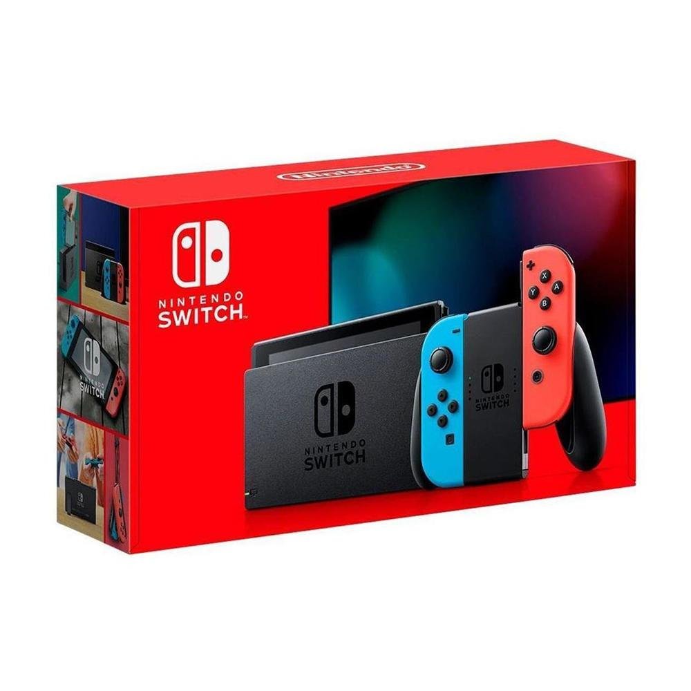 Console Nintendo Switch - Azul Neon E Vermelho Neon | KaBuM!
