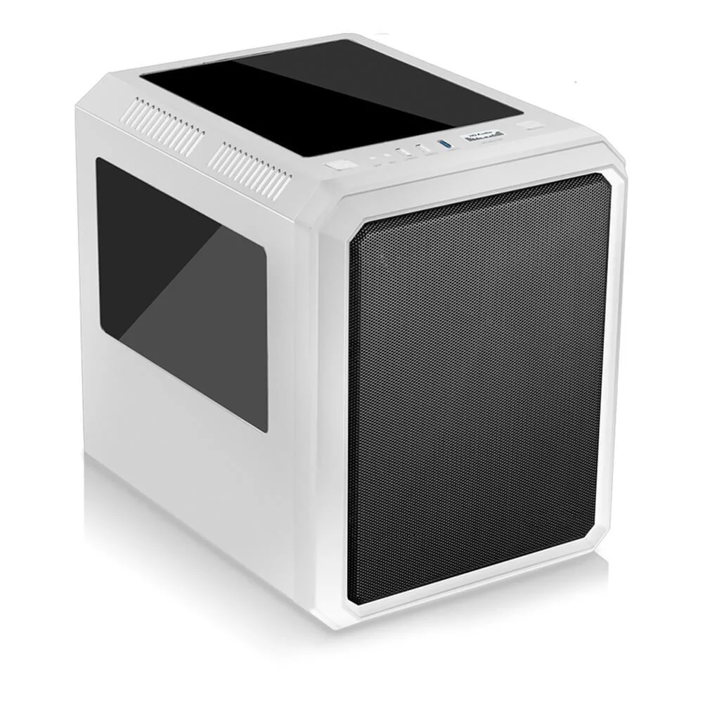Gabinete Gamer K-Mex Microcraft IV, Com 1 Fan LED Multicor 200mm, Cubo, Branco - Cg-04rc Gabinete Gamer K-Mex Microcraft IV, Com 1 Fan LED Multicor 200mm, Cubo, Branco - Cg-04rc