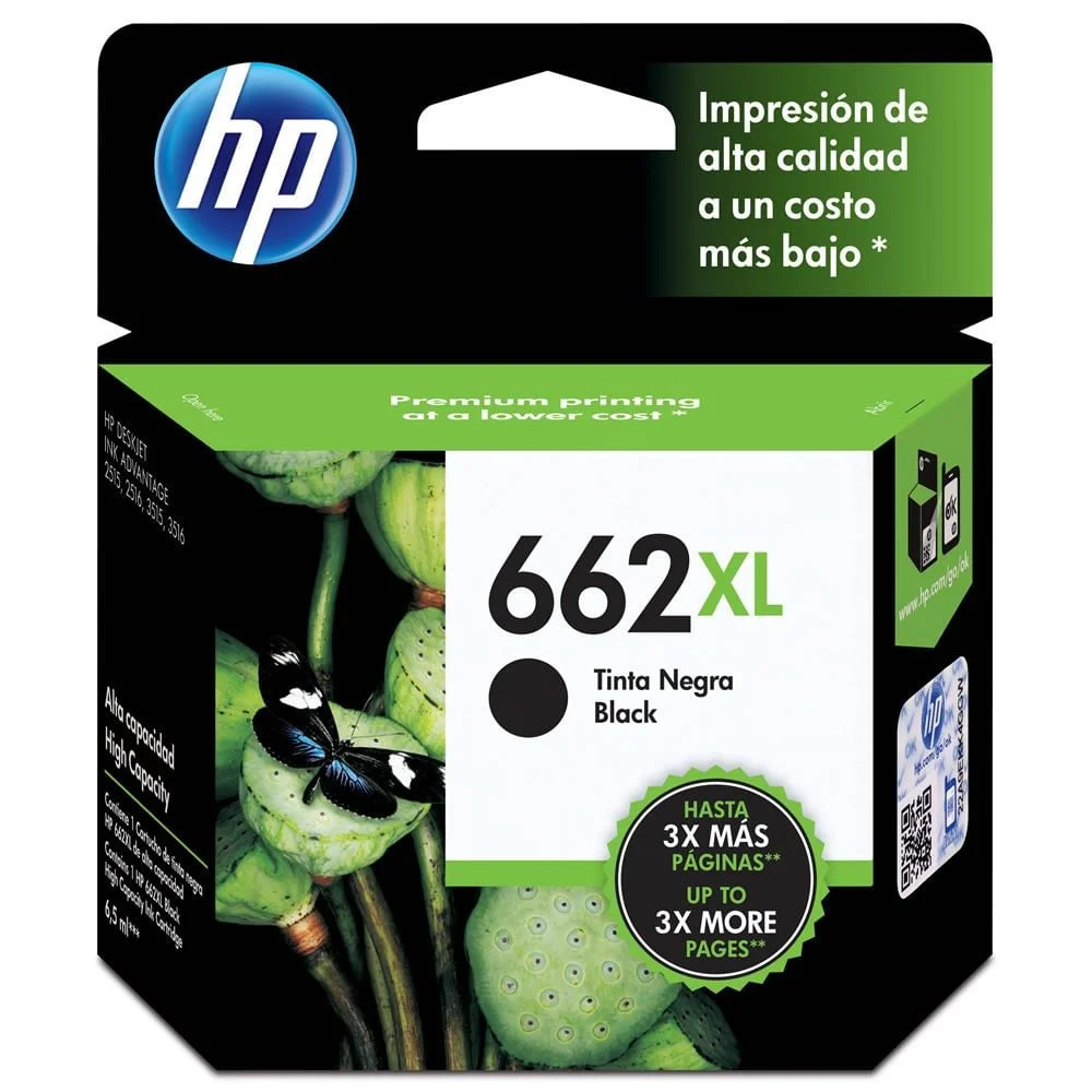 Cartucho de Tinta HP 662xl Preto Cz105ab KaBuM