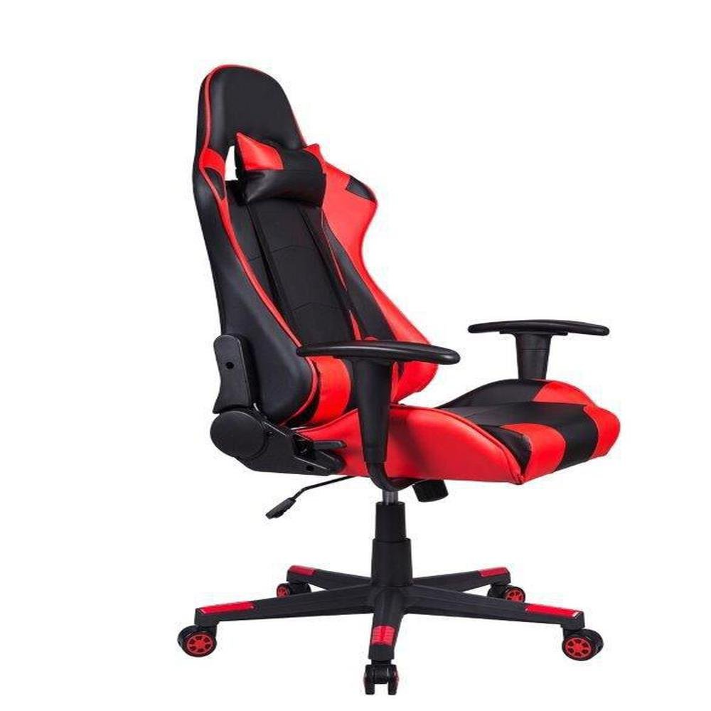 Cadeira Gamer Pelegrin, Em Couro PU, Reclinável, Preta E Vermelha - PEL-3012 Cadeira Gamer Pelegrin, Em Couro PU, Reclinável, Preta E Vermelha - PEL-3012