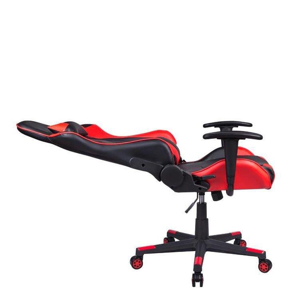 Cadeira Gamer Pelegrin, Em Couro PU, Reclinável, Preta E Vermelha - PEL-3012 Cadeira Gamer Pelegrin, Em Couro PU, Reclinável, Preta E Vermelha - PEL-3012