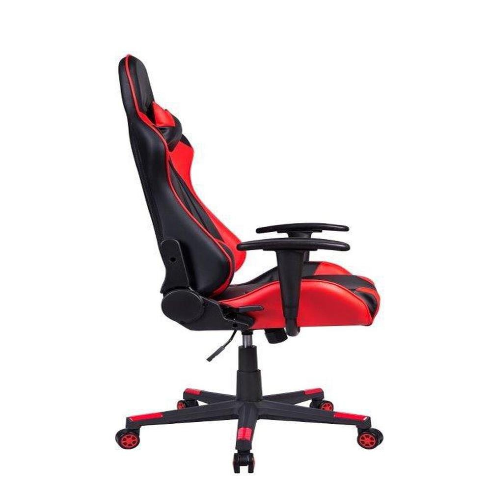 Cadeira Gamer Pelegrin, Em Couro PU, Reclinável, Preta E Vermelha - PEL-3012 Cadeira Gamer Pelegrin, Em Couro PU, Reclinável, Preta E Vermelha - PEL-3012