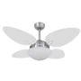 Ventilador De Teto Volare Escovado Vr42 Petalo/4 Branco 127V
