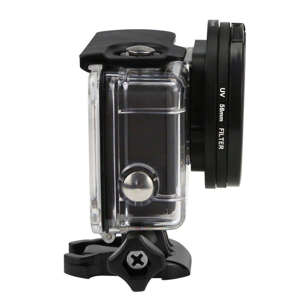 Filtro Polarizado Cpl 58mm Com Tampa Da Lente Para Gopro 5/6/7