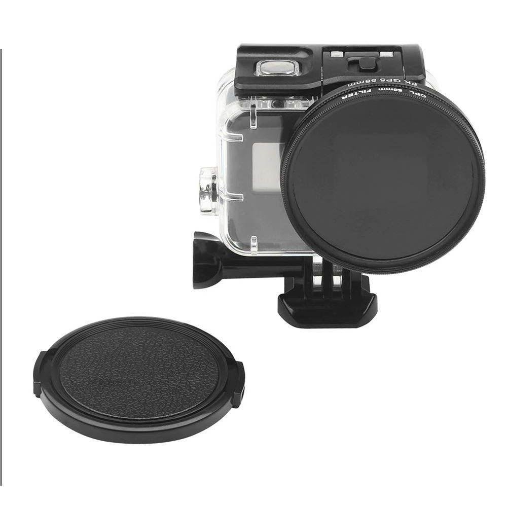 Filtro Polarizado Cpl 58mm Com Tampa Da Lente Para Gopro 5/6/7