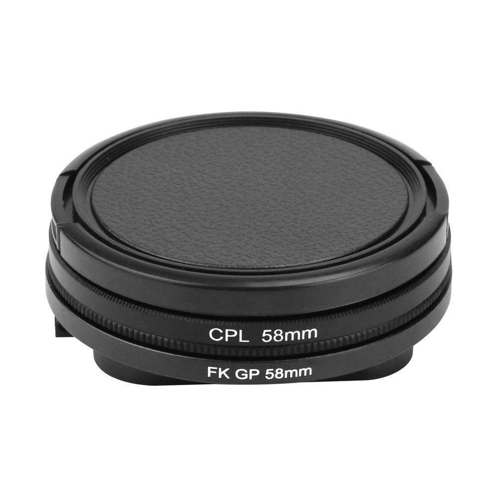 Filtro Polarizado Cpl 58mm Com Tampa Da Lente Para Gopro 5/6/7