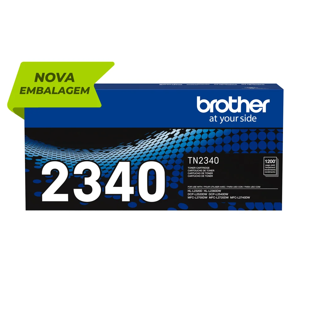 Cartucho de Toner Brother Preto TN2340BR KaBuM