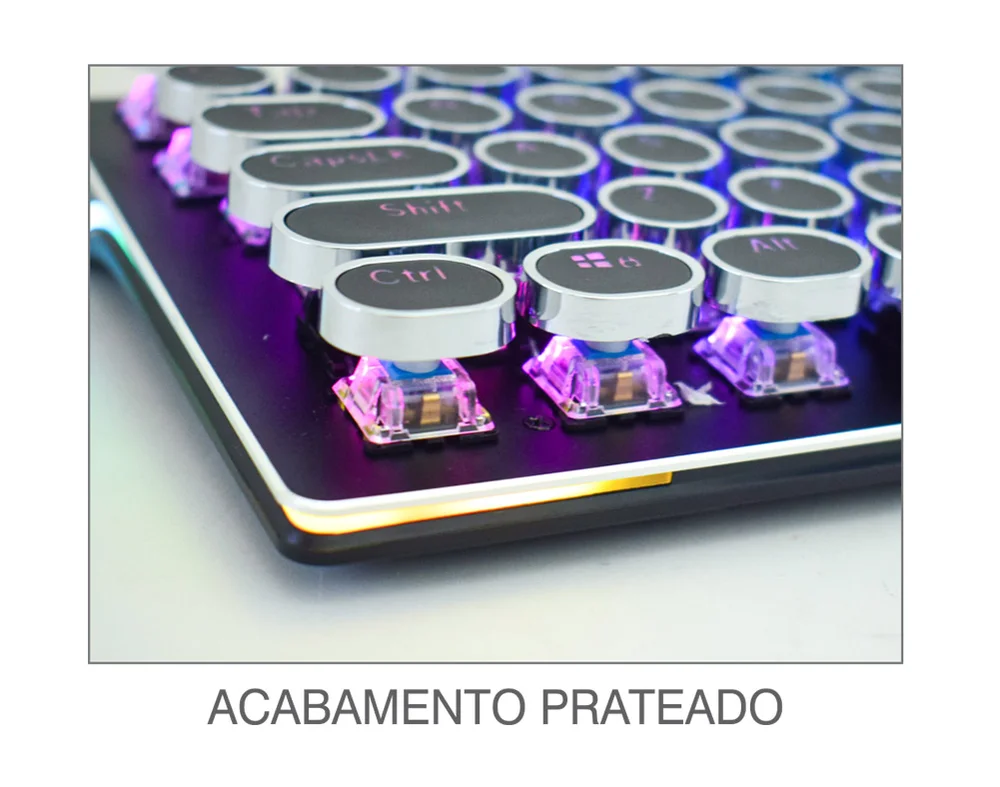 Teclado Mecânico Gamer Kmex Steampunk KaBuM