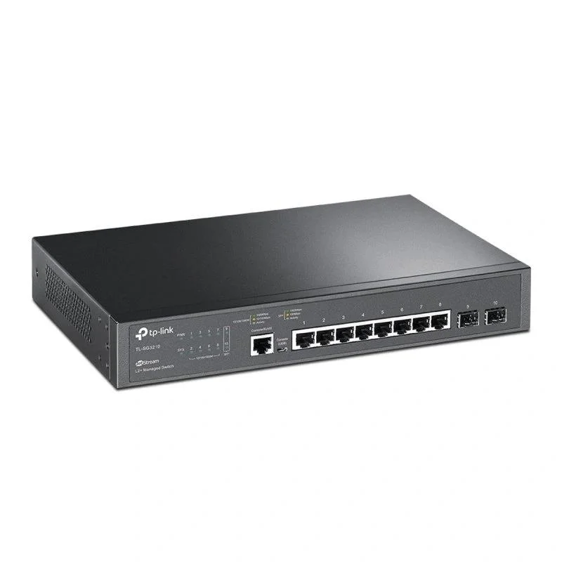 Switch Tp Link Tlsg3210 8 Portas Gigabit 2 Slots