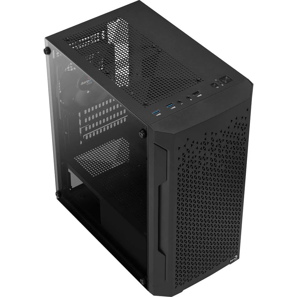 Gabinete ATX Trinity Mini V1, Preto - Aerocool Gabinete ATX Trinity Mini V1, Preto - Aerocool