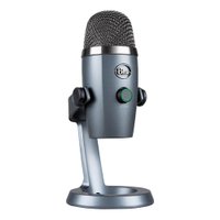 Microfone Condensador Logitech, Cardioide, USB, Blue Yeti, Nano, Cinza - 988-000088