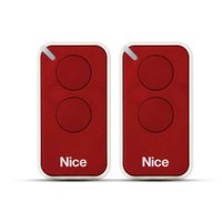 Kit 2 Controle Remoto 433,92 Mhz Rolling Code 2 Botões Era Inti Vermelho Linear Hcs - Nice