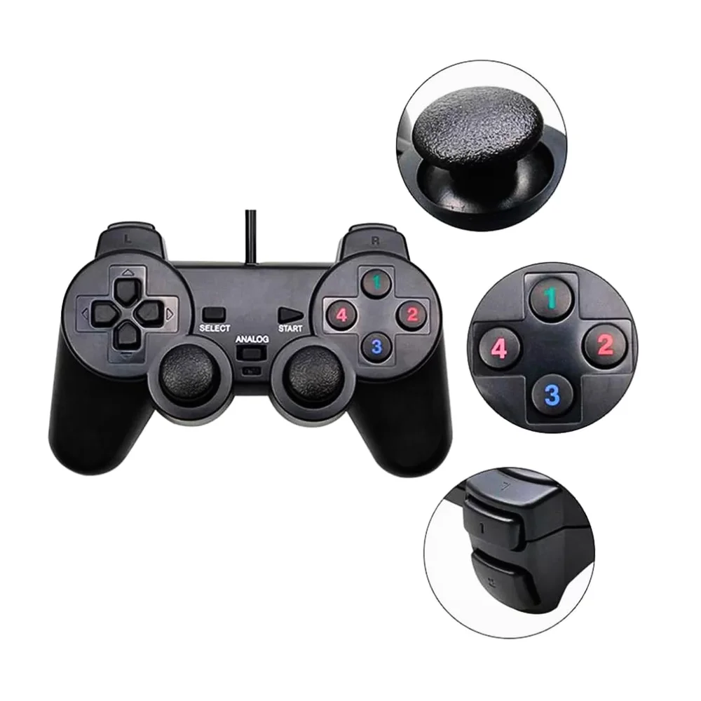 Joystick Dualshock Xtrad, Controle Para PC Games, USB Joystick Dualshock Xtrad, Controle Para PC Games, USB
