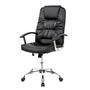 Cadeira Office Presidente Healer Denver, Peso suportado 100Kg, Regulagem de Altura, Preto