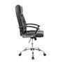 Cadeira Office Presidente Healer Denver, Peso suportado 100Kg, Regulagem de Altura, Preto