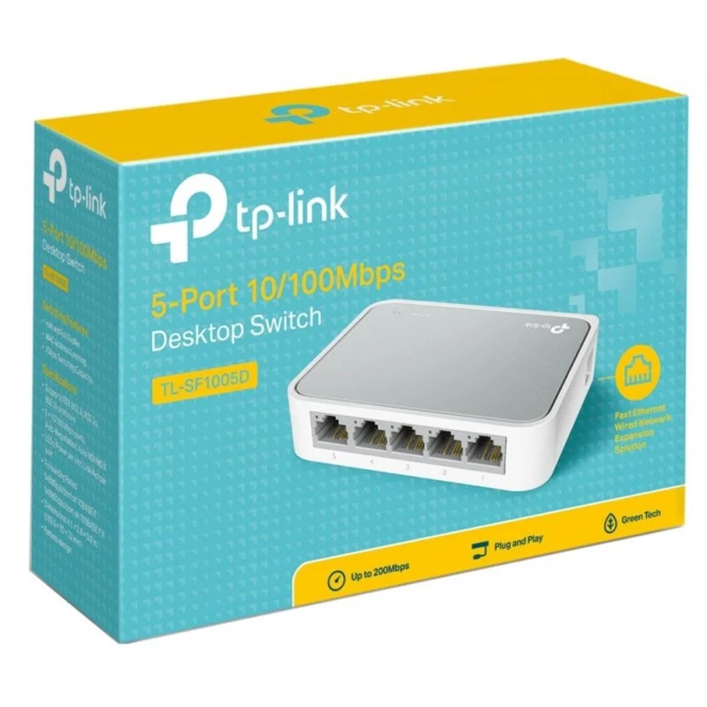 Switch Ethernet 5 Portas, 10/100 MBps, TP-Link - TL-SF1005D