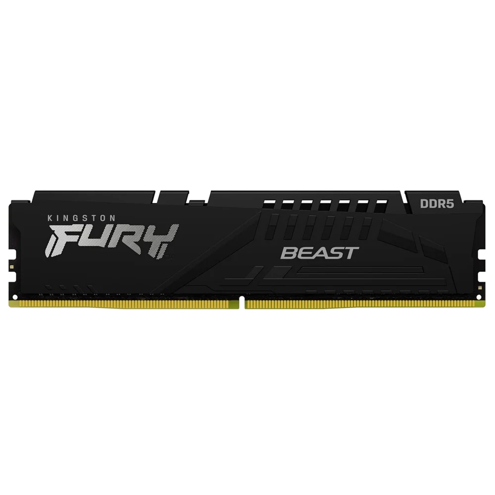 Memória Kingston Fury Beast, 16GB, 5200MHz, DDR5, CL40, Preto - KF552C40BB-16 Memória Kingston Fury Beast, 16GB, 5200MHz, DDR5, CL40, Preto - KF552C40BB-16