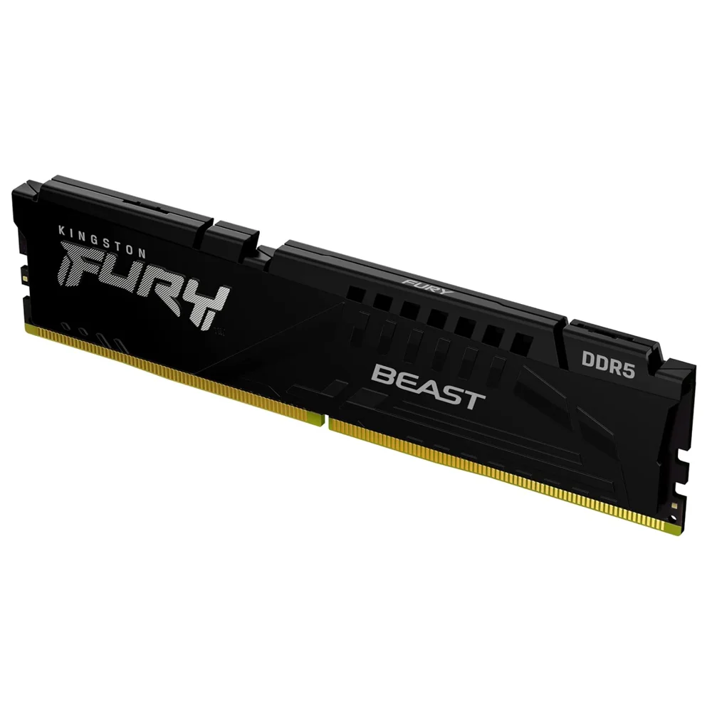 Memória Kingston Fury Beast, 16GB, 5200MHz, DDR5, CL40, Preto - KF552C40BB-16 Memória Kingston Fury Beast, 16GB, 5200MHz, DDR5, CL40, Preto - KF552C40BB-16