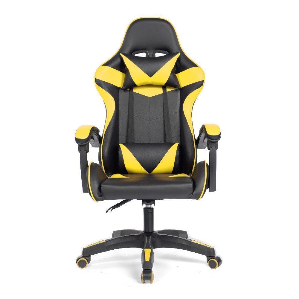 Cadeira Gamer Prizi PZ1005, Peso Suportado até 120Kg, Mecanismo Borboleta, Amarela Cadeira Gamer Prizi PZ1005, Peso Suportado até 120Kg, Mecanismo Borboleta, Amarela