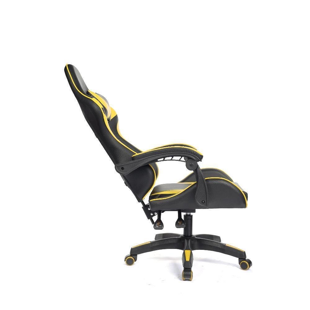 Cadeira Gamer Prizi PZ1005, Peso Suportado até 120Kg, Mecanismo Borboleta, Amarela Cadeira Gamer Prizi PZ1005, Peso Suportado até 120Kg, Mecanismo Borboleta, Amarela