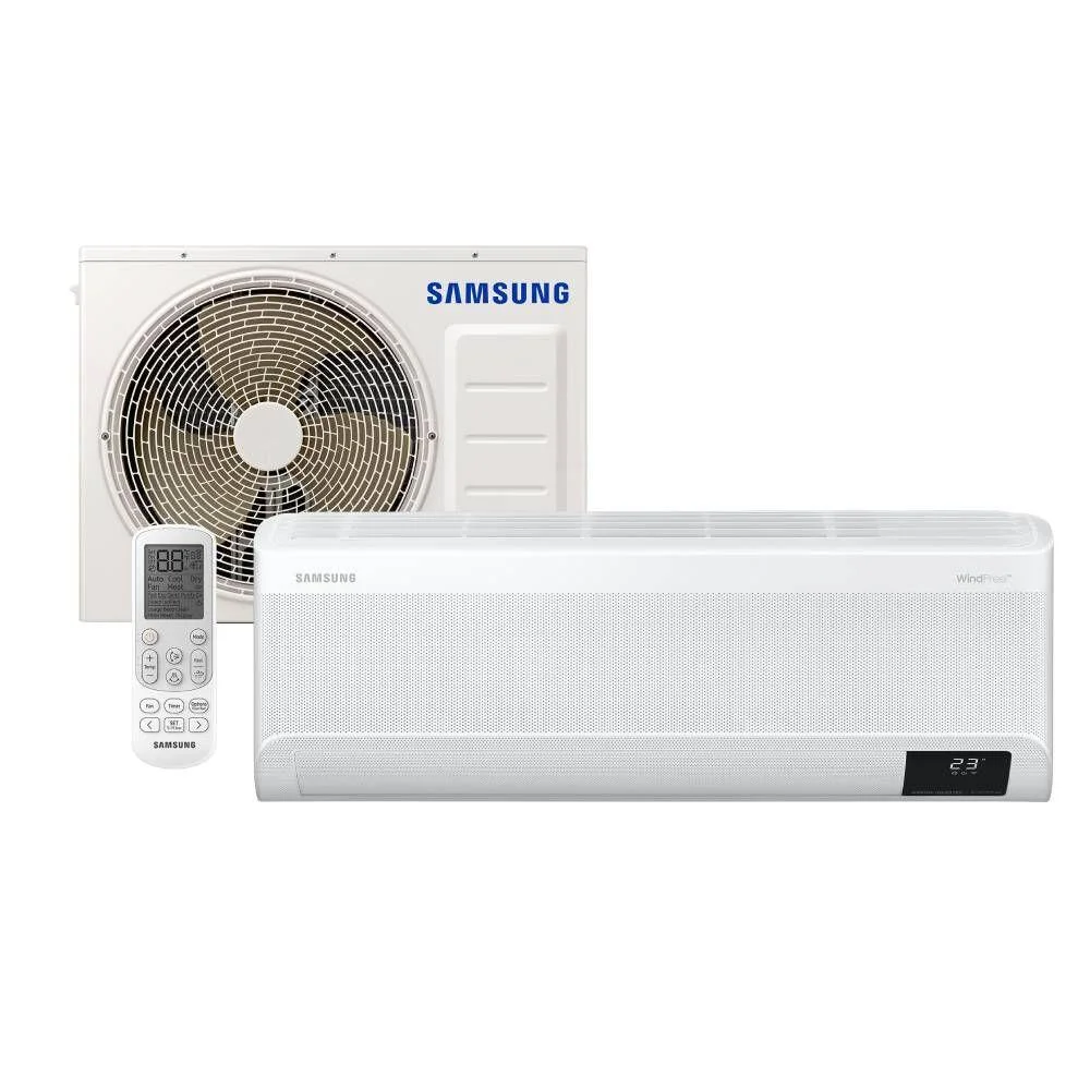 Ar-condicionado Split Inverter Samsung, Windfree Sem Vento, 12.000 Btus, Quente/frio, 220v - Ar12ashabwkxaz Ar-condicionado Split Inverter Samsung, Windfree Sem Vento, 12.000 Btus, Quente/frio, 220v - Ar12ashabwkxaz