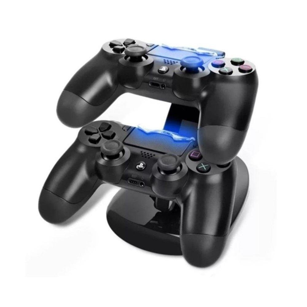 Carregador Oivo Para Dualshock Ps4 Joystick Duplo Charge Preto Carregador Oivo Para Dualshock Ps4 Joystick Duplo Charge Preto