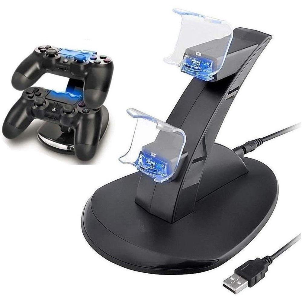 Carregador Oivo Para Dualshock Ps4 Joystick Duplo Charge Preto Carregador Oivo Para Dualshock Ps4 Joystick Duplo Charge Preto
