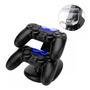 Carregador Oivo Para Dualshock Ps4 Joystick Duplo Charge Preto