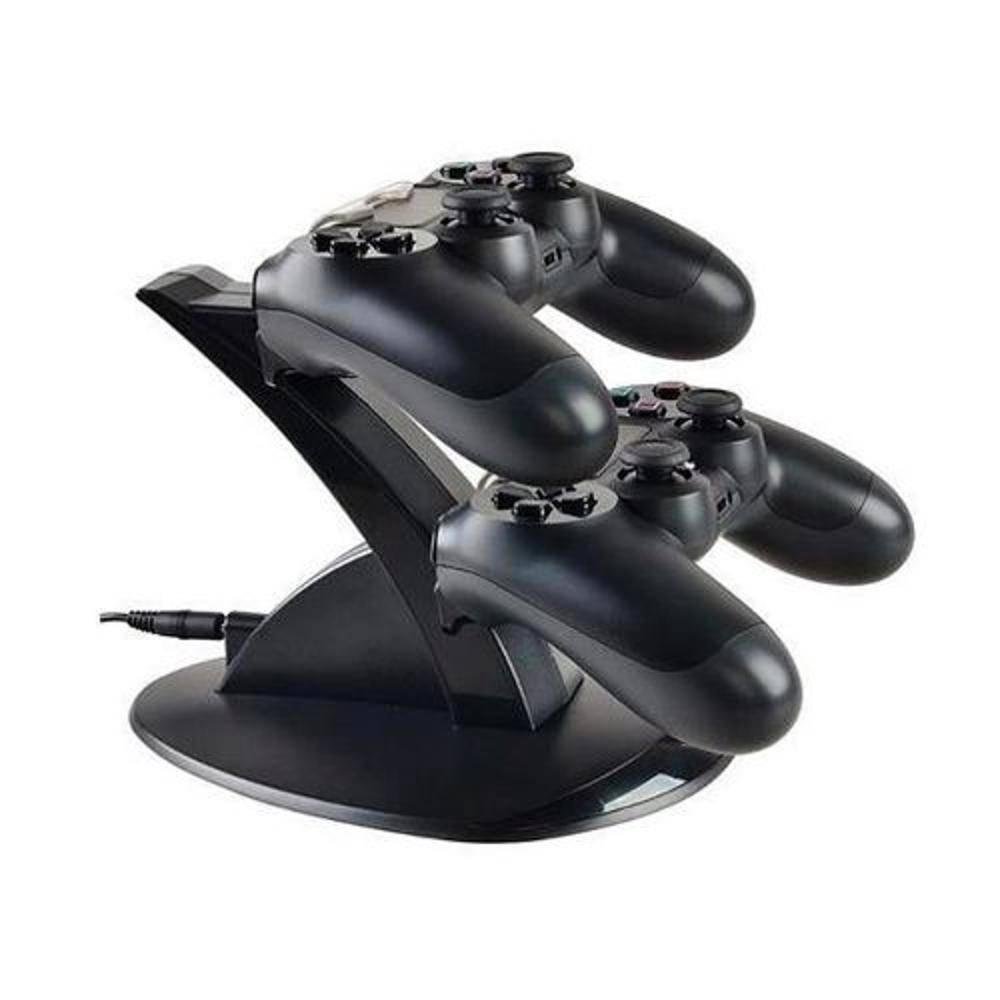 Carregador Oivo Para Dualshock Ps4 Joystick Duplo Charge Preto Carregador Oivo Para Dualshock Ps4 Joystick Duplo Charge Preto