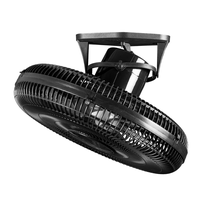 Ventilador De Teto Venti-delta 360 graus Oscilante 50cm Preto - Bivolt