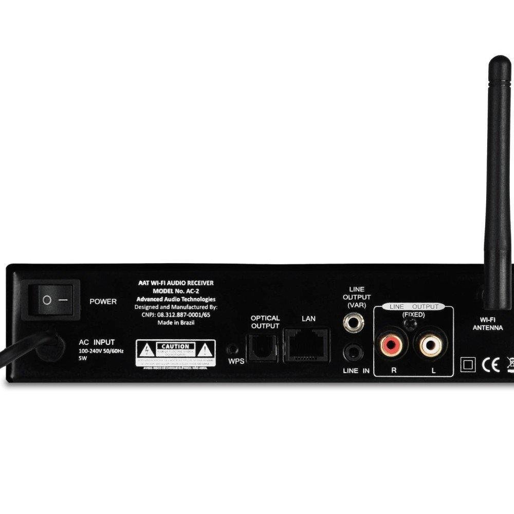 Receptor Áudio Streaming Aat Ac-2 Audiocast Multimidia Bivolt