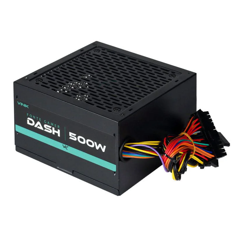 Fonte Vinik Gamer Dash, 500W, Preto - VFG500WP Fonte Vinik Gamer Dash, 500W, Preto - VFG500WP
