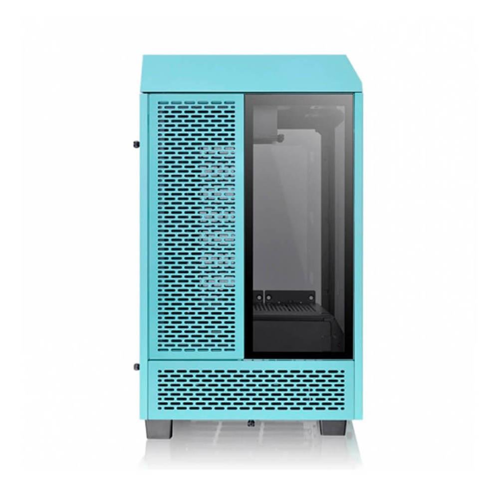 Gabinete Thermaltake The Tower, 100 Mini Turquesa 3*g.lateral Vidro /2*120mm Ca1r300sbwn00. Gabinete Thermaltake The Tower, 100 Mini Turquesa 3*g.lateral Vidro /2*120mm Ca1r300sbwn00.