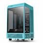 Gabinete Thermaltake The Tower, 100 Mini Turquesa 3*g.lateral Vidro /2*120mm Ca1r300sbwn00.