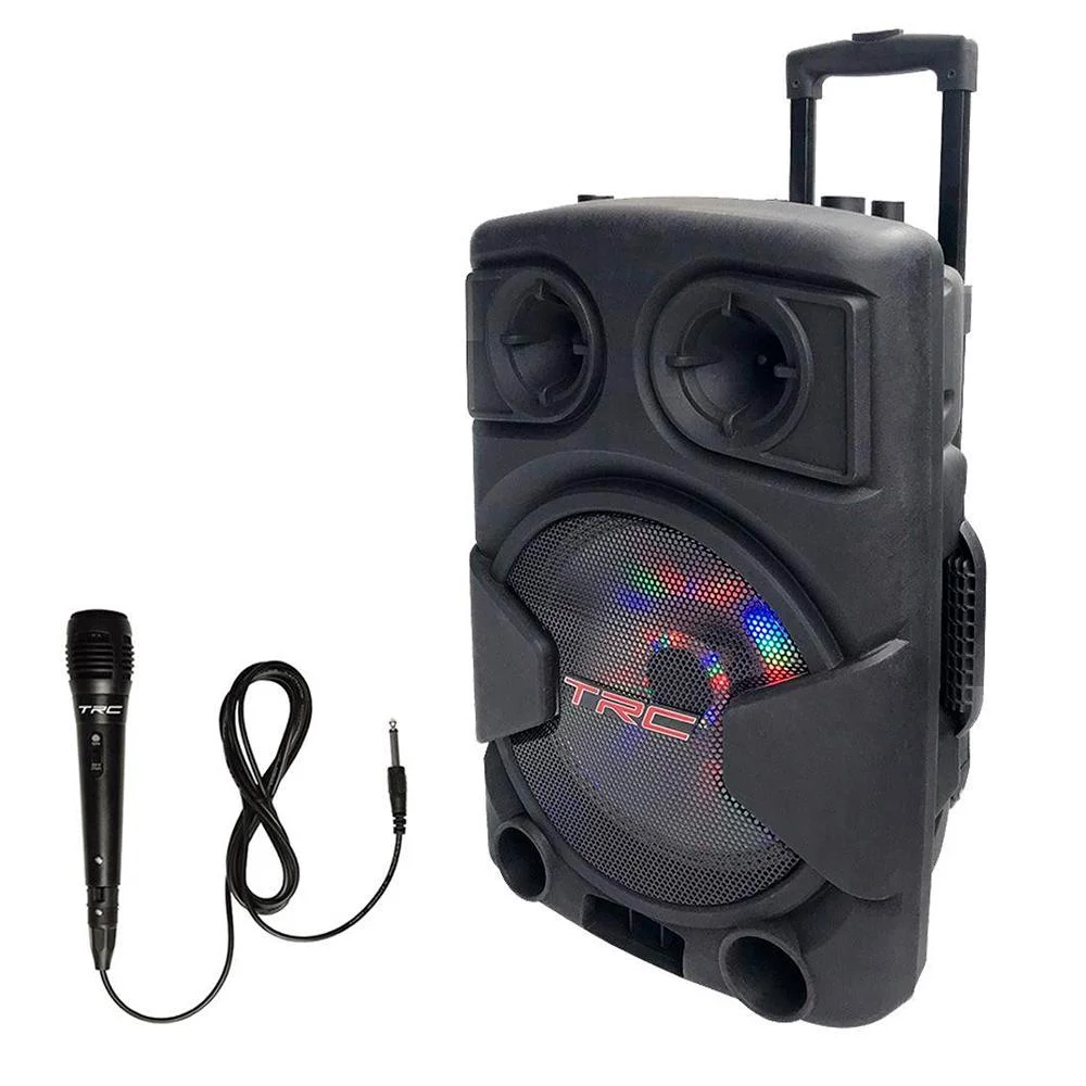 Caixa De Som Amplificada 450w trc 5545 - Portátil, Bluetooth, Bateria Interna, Bivolt, Rádio Fm, Microfone E Alto-falantes De 12" Caixa De Som Amplificada 450w trc 5545 - Portátil, Bluetooth, Bateria Interna, Bivolt, Rádio Fm, Microfone E Alto-falantes De 12"