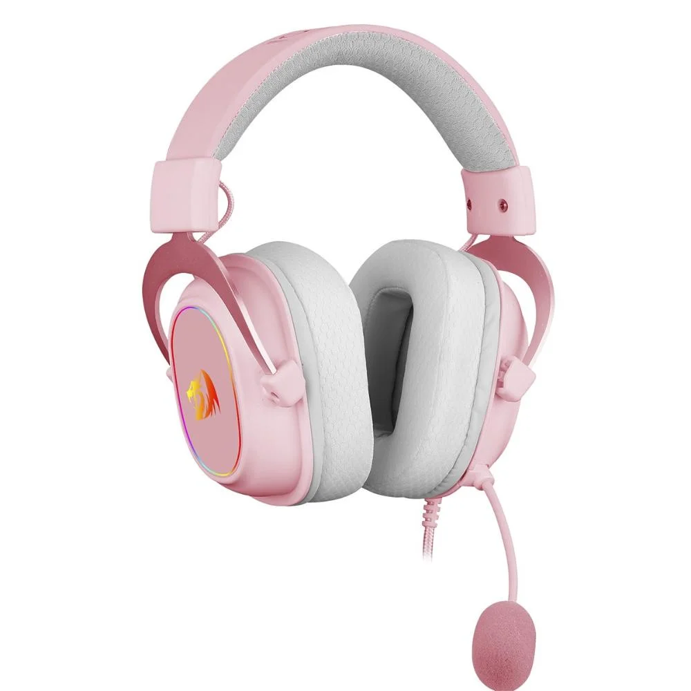 Headset Gamer Redragon Zeus X Rosa RGB H510RGB