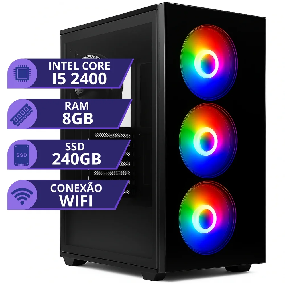 PC Gamer Mrp Informatica Intel I5,  8GB RAM, SSD 240GB, Memoria 2400