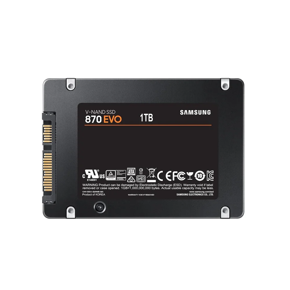 Samsung 870 EVO 1TB SSD SATA 2.5インチと500G SSD Samsung 870 EVO 1TB SATA III 2,5